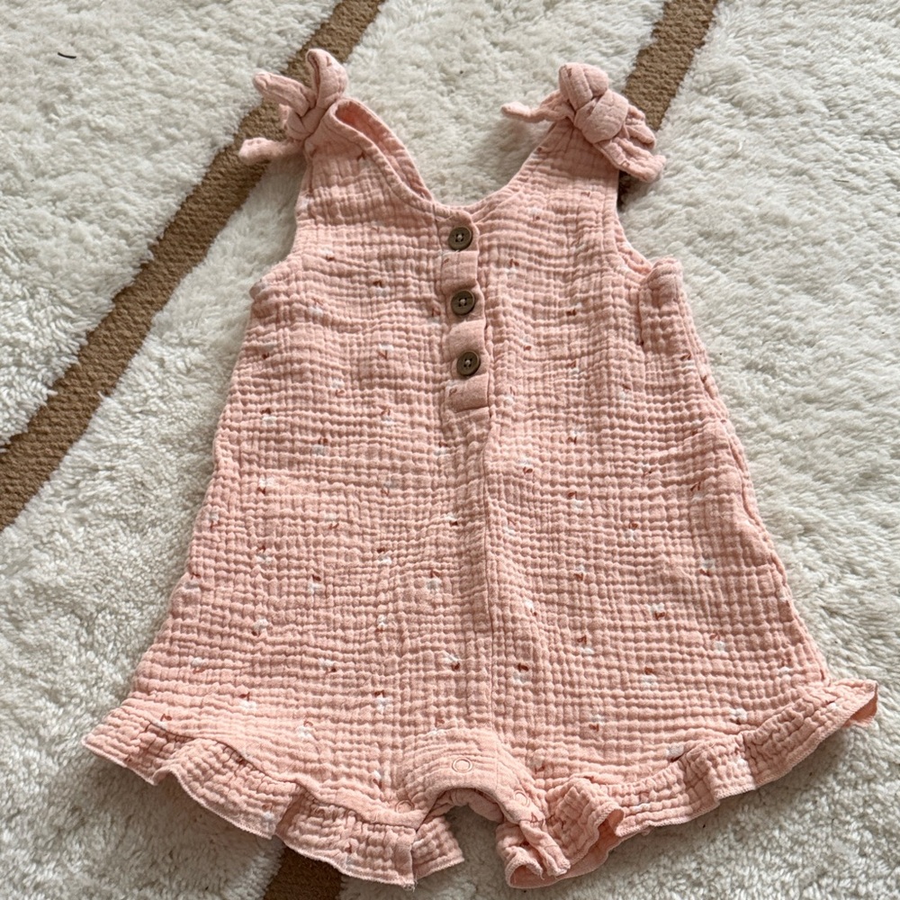 Rachel Zoe Peach Baby Romper